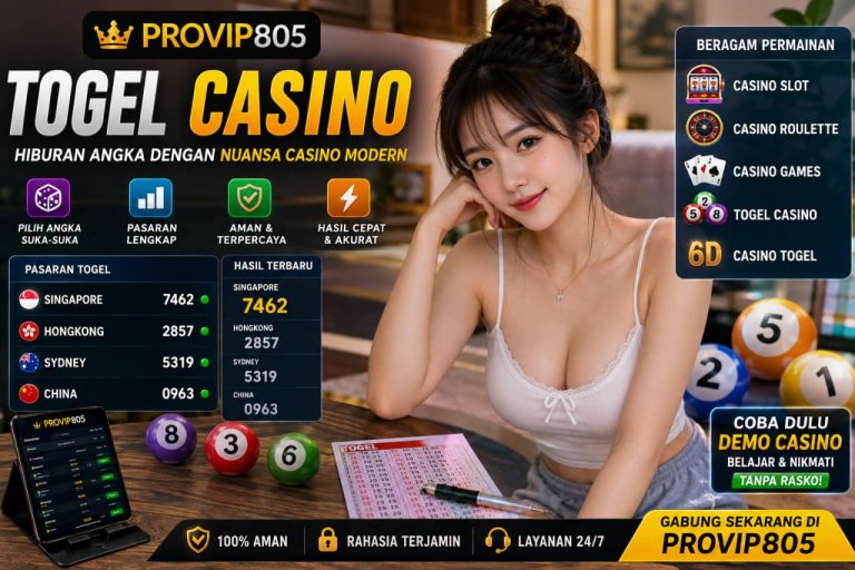 PROVIP805 Togel Casino Tren Hiburan Angka Digital