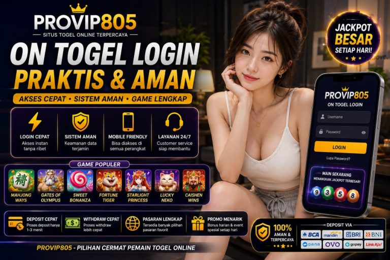 PROVIP805 On Togel Login Cepat dan Praktis