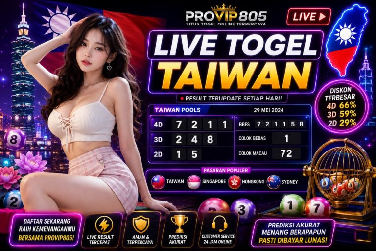 Live Togel Taiwan PROVIP805 Jadi Pusat Perhatian